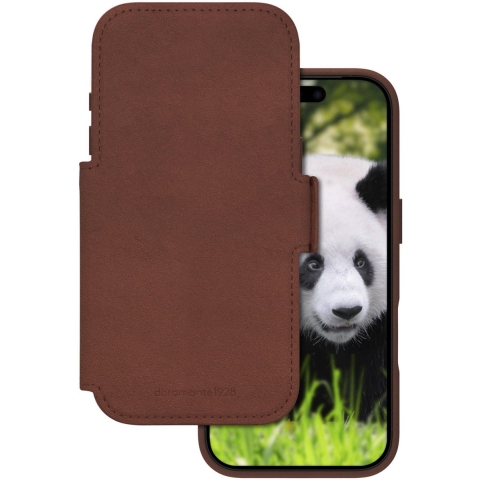 DBramante1928 Lynge iPhone 17 Pro Book Case Leer met MagSafe Bruin