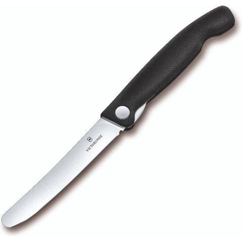 Victorinox Inklapbaar tomatenmes 11cm 'Swiss Classic Zwart'