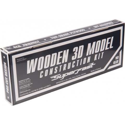 Houten bouwset rallyauto van 98 delen Wooden City Mecanisme 3D