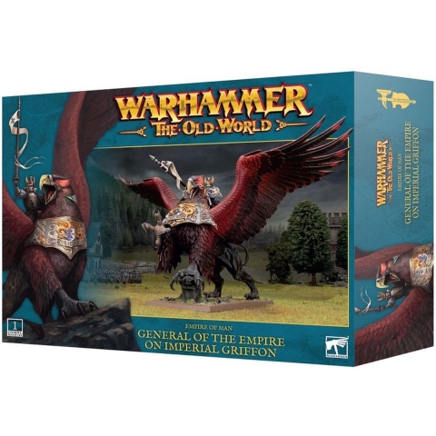 Beeldje Games Workshop Warhammer ToW - Empire de L'Homme : General sur Griffon Imperial