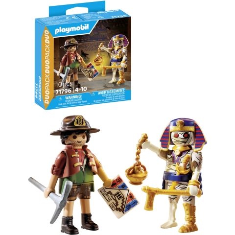 Bouwset duo schattenjager + mummie Playmobil