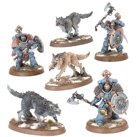 Beeldje Games Workshop Warhammer 40k - Space Wolves Preneurs de Tetes Gardes Loups (2025)