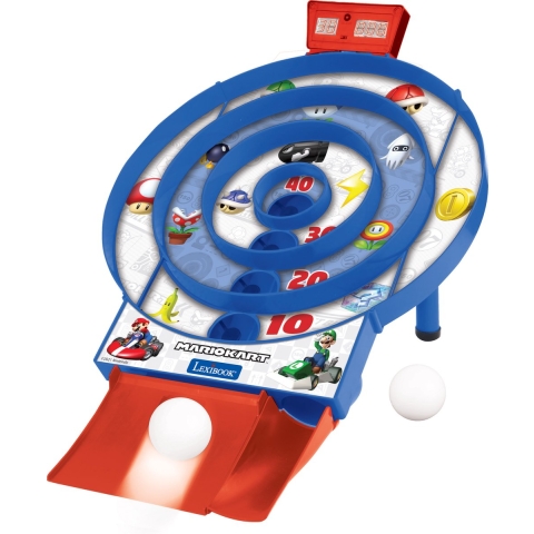 Elektronische behendigheidsspellen met lcd-scherm en 2 ballensmario kart Lexibook Target Shoot