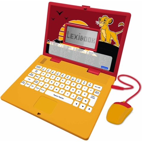 Bilinguale educatieve computer spellen met 124 activiteiten Lexibook Le Roi lion