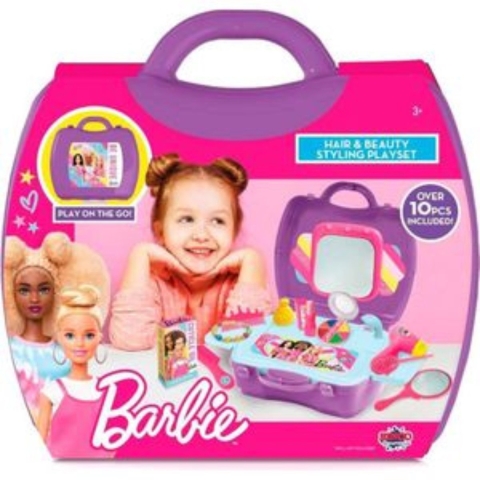 Poppen haar- en beautykoffer Mattel