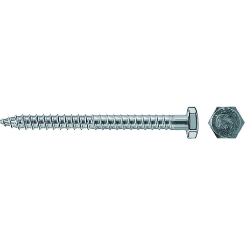 Fischer 80404 Veiligheidsschroeven 7 mm 65 mm Buitenzeskant Staal Galvanisch verzinkt 200 stuk(s)