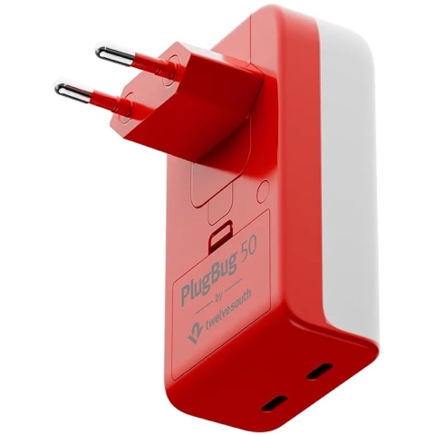 Twelve South Twelve South PlugBug 50W USB-C Wall Char USB-oplader 50 W USB-C Wit, Rood