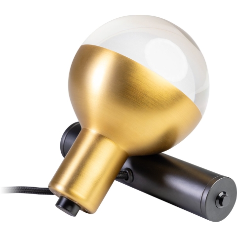 ETH Drop - wandlamp met schakelaar - Ø 10 x 15 cm - zwart en goud