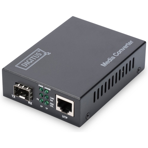 Digitus Gigabit Media Converter,RJ45/SFP