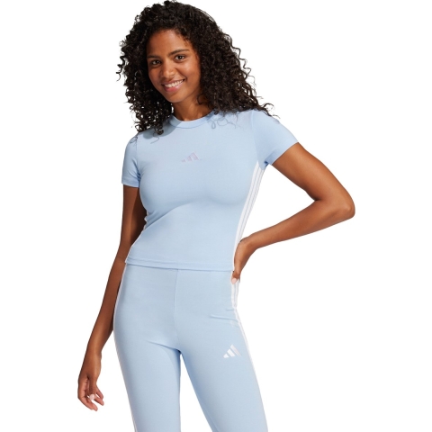 Slank T-shirt voor dames adidas Essentials 3-Stripes