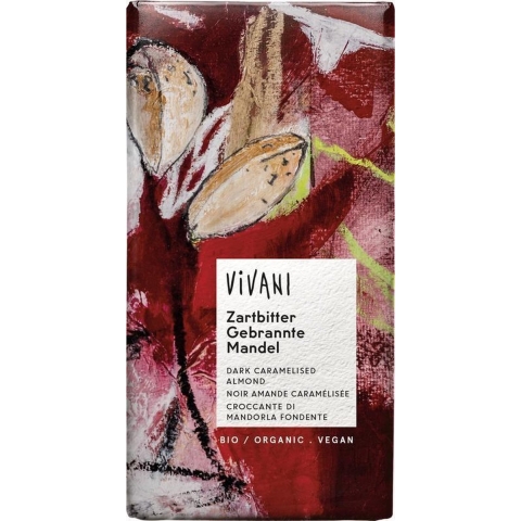 Vivani Chocolade Puur Amandelen, Caramel & Peperkoek kruiden
