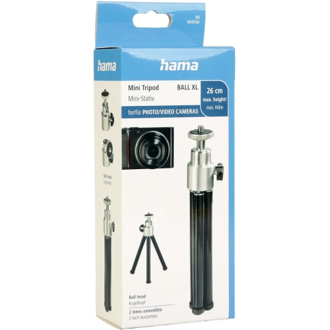 Hama Mini-statief Ball XL Zwart/zilver