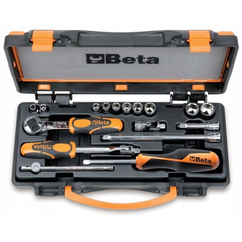 Beta Doppendoos met 10 dopsleutels en 7 toebehoren 900AS/MB-C17 - 009000981