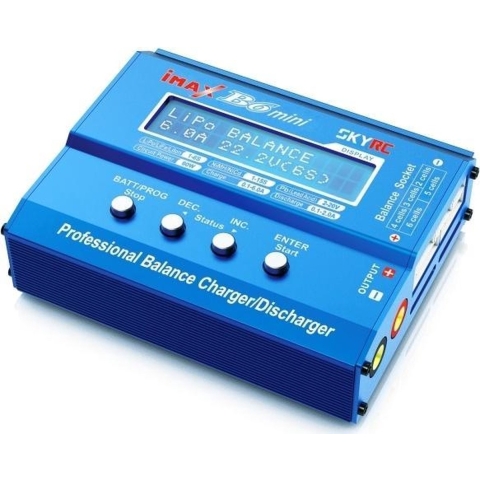 SKYRC B6 Mini Multifunctionele modelbouwlader 6 A Li-poly, LiFePO, Li-ion, NiMH, NiCd, Lood