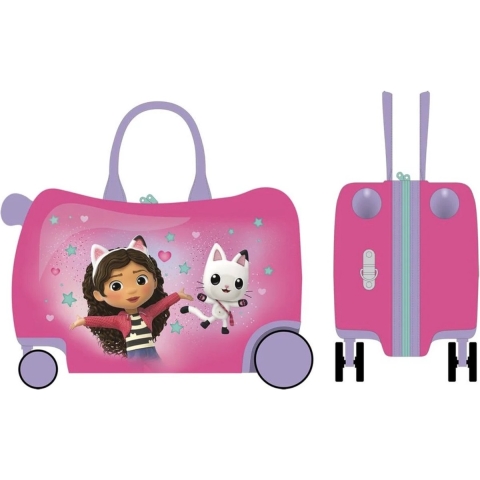 Gabby's Dollhouse Ride-On Trolley 47.5x23x32 cm Roze/Paars