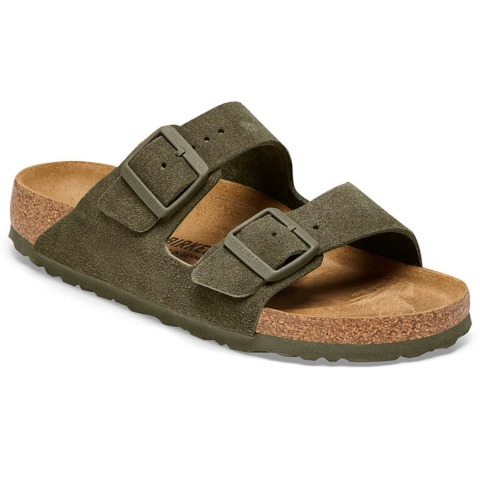 Suède leren sandalen Birkenstock Arizona