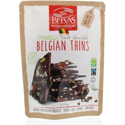 Belvas Belgian Thins Puur Goji Amandel