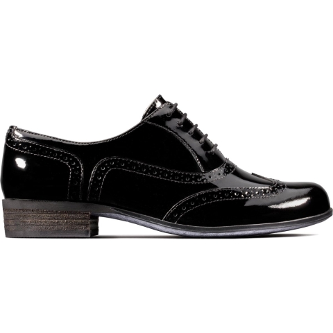 Hamble Eiken Zwarte Lak Schoenen