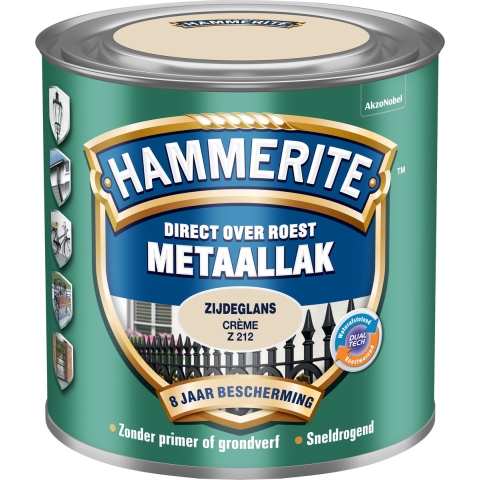 Hammerite Metaallak Zijdeglans | Creme | Z212 | 250ml - 5123890
