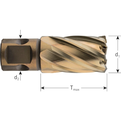 Rotec HSS-XE Kernboor GOLD-LINE, universeel 19, ø40x30 - 5374000