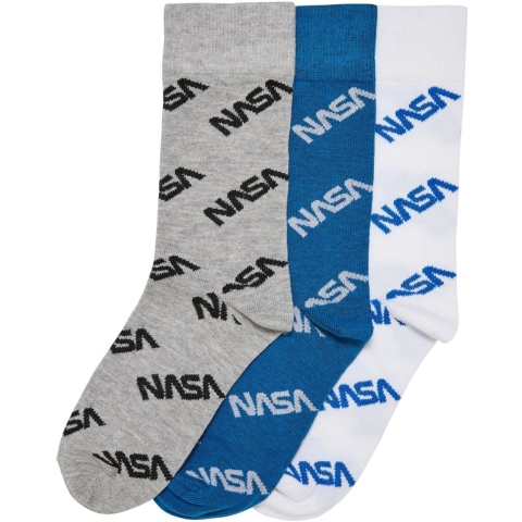 Kindersokken Mister Tee Nasa Allover (x3)