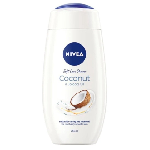3x NIVEA Soft Care Douchegel Coconut&Jojoba Oil 250 ml