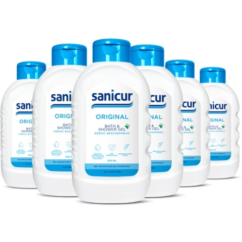 6x Sanicur Bath&Showergel Original 300 ml