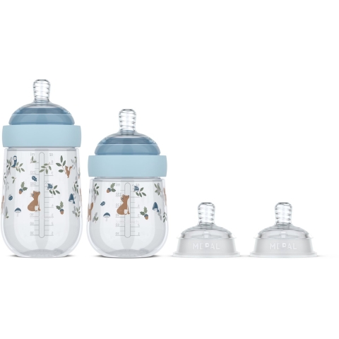 Starterset Babyflessen Mepal x Little Dutch Mio Forest Friends 4-delig
