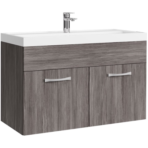 Badplaats Badkamermeubel set paso 01 80 x 40 cm grijs badmeubel met