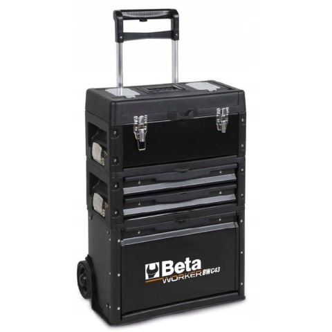 Beta C43 Trolley | 3 Afneembare modules | Zwart | 043006003