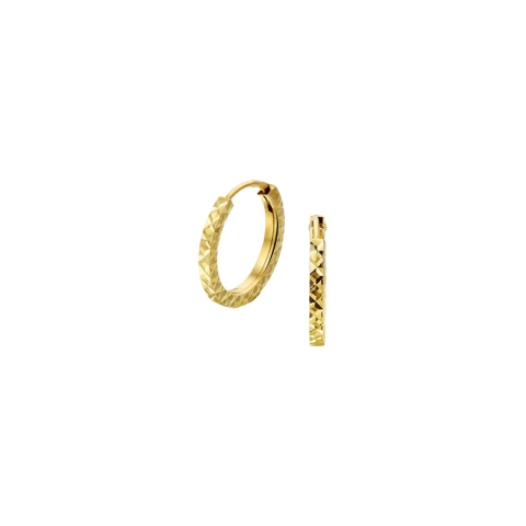 Marie Celeste - Oorringen - Gediamanteerd 1,2 mm - Geelgoud 14 mm