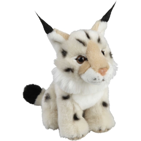 Ravensden Pluche knuffel dieren - Lynx - 18 cm - wilde bos dieren thema knuffel -