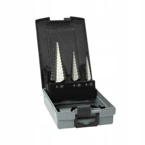 Hikoki Accessoires Set Trapboren HSS 3 Stuks D. 4-12 / 4-20 / 6-30 mm 780114