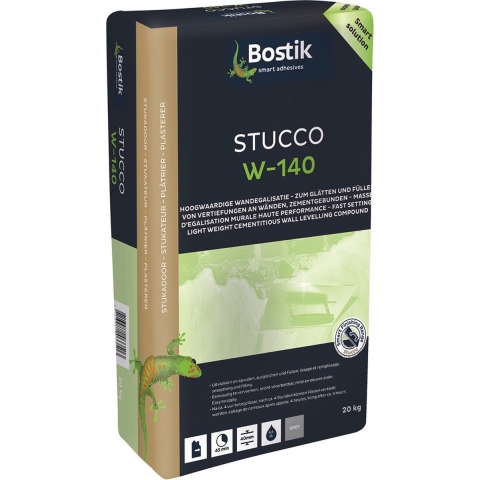 Bostik Stucco W-140 | Grijs | Papierzak 20 kg - 30605028