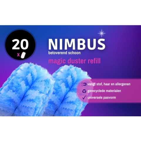 4x NIMBUS Magic Duster Navulling 20 stuks