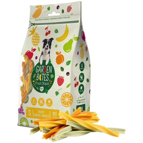 Garden Bites Fruity Dental Swirls hondensnack 2 x L