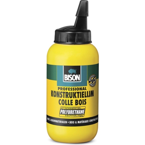 Bison Constructielijm - 250 gram - houtlijm - alleslijm - supersterk en watervast -