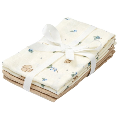 Cam Cam Washandje - 4-pack - Bosbessen - Cam Cam - OneSize - Washandje