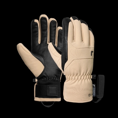 Reusch Mesa R-TEX XT skihandschoenen beige/zwart dames, 7