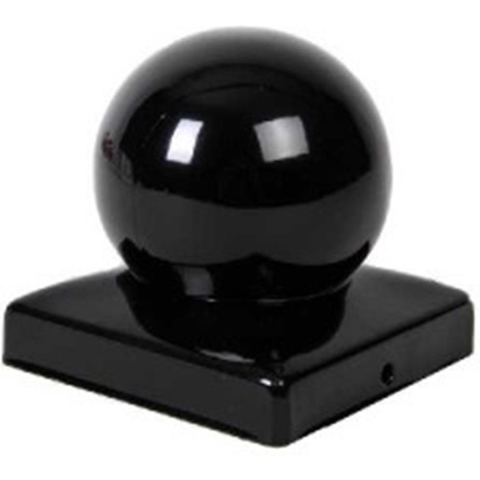 Waelbers Paalornament 91mm met kogel zwart - 25 Stuk(s) - 420135.09