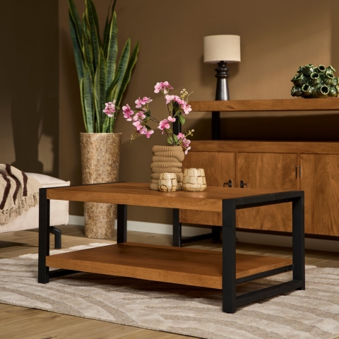 Starfurn Salontafel boaz met onderblad | 110 cm 110 x "45" x 60