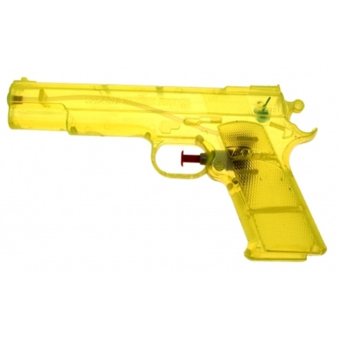 Waterpistool - 25x - geel - kunststof - 20 cm - transparant - speelgoed -