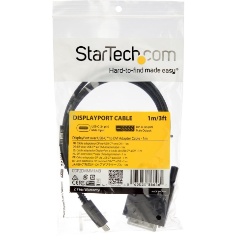 Startech USB-C naar DVI Adapter kabel, 1