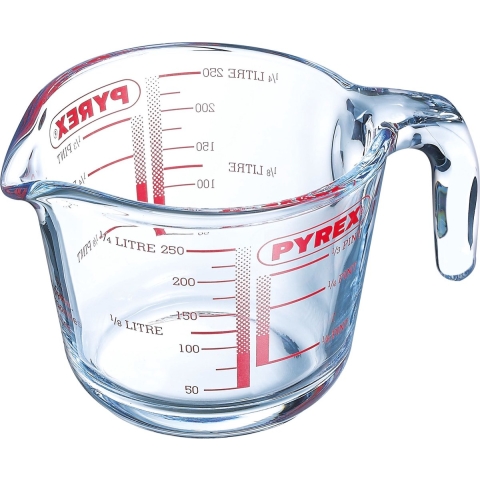 Pyrex Maatbeker glas 250ml Ø9cm