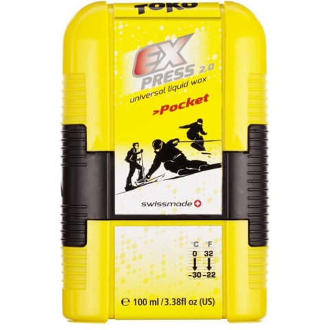 TOKO Express Pocket 100 ml universele vloeibare ski en snowboard wax