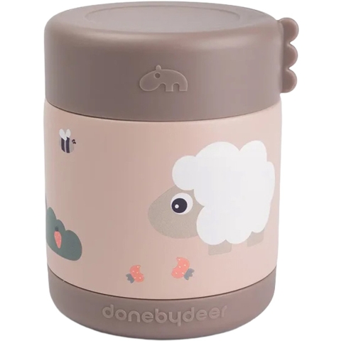 Done by Deer Thermoskan - 300 ml - Tiny Farm - Poeder - Done by Deer - OneSize - Broodtrommels