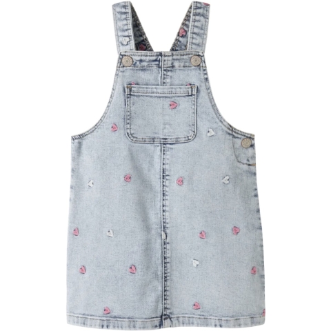 Name It Tuinbroek - NmfElina - Light Blue Denim - Name It - 5 jaar (110) - Tuinbroek