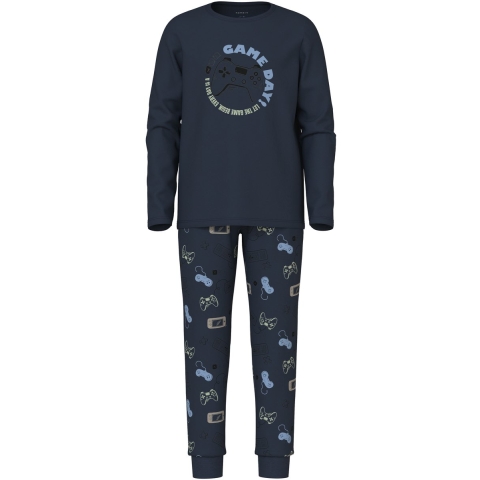Name It Pyjama set - NkmNightset - Navy Blazer - Name It - 5-6 jaar (110-116) - Pyjama - Tweedelig