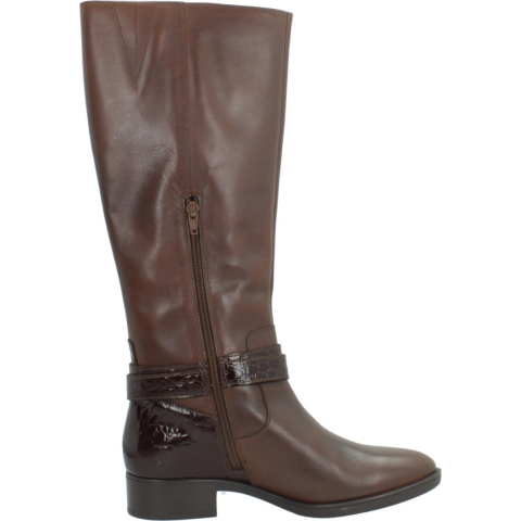 Geox D Felicity Laarzen Bruin Dames