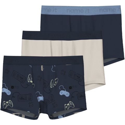 Name It Boxershorts - Noos - NkmBoxer - Navy Blazer/Puimsteen St - Name It - 11-12 jaar (146-152) - Boxershorts